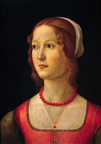 Portrét mladé dívky od Domenica Ghirlandaia (1449-1494), cca 1485 od Domenico Ghirlandaio