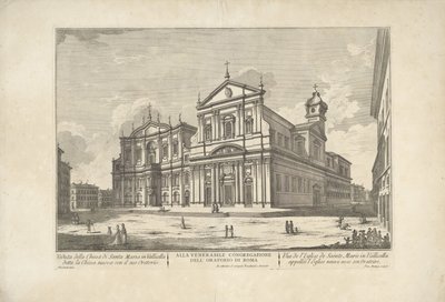 Nová církev v Římě Pohled na kostel S. Maria ve Vallicelle zvaný nový kostel s oratoří / Vue de l