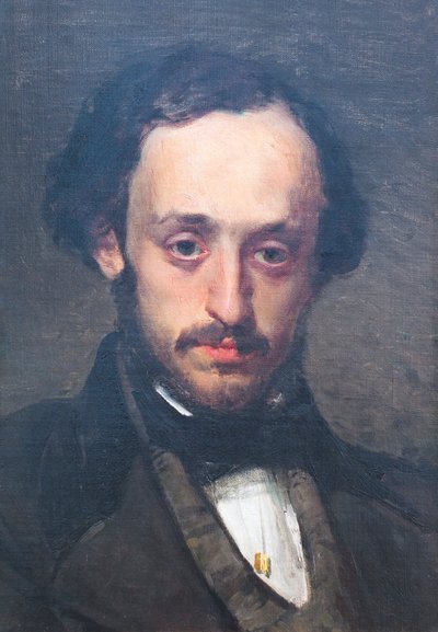 Pasquale Villari jako mladý muž od Domenico Morelli