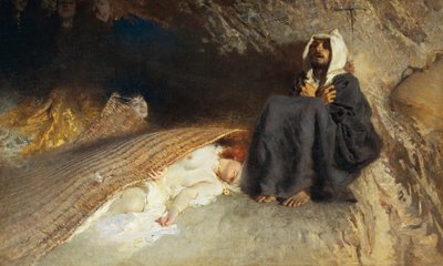 Pokušení svatého Antonína od Domenico Morelli