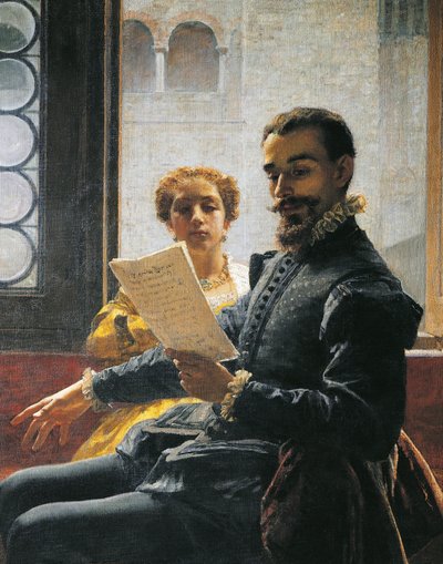 Torquato Tasso čte Osvobozený Jeruzalém do Eleonory d