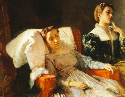 Torquato Tasso čte Osvobozený Jeruzalém do Eleonory d