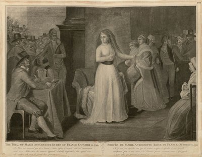 Proces s Marií Antoinettou, královnou Francie, 14. října 1793. od Domenico Pellegrini