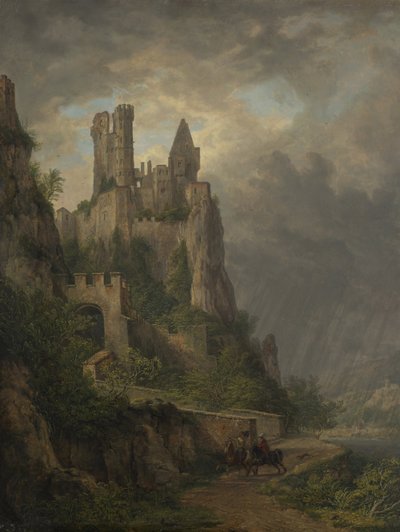 Vautsburg na středním Rýnu od Domenico Quaglio