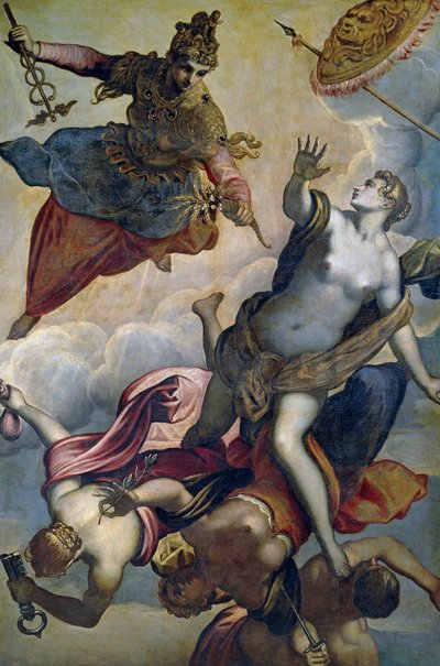 "" Allegorie de la prosperite "" (Prosperita) Obraz Domenica Tintoretto dit le Tintoret (1560-1635) Konec 16. století Rozměr 207x140 cm Muzeum Prado, Madrid od Domenico Robusti Tintoretto
