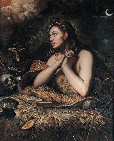 Kajícnice Magdalena, kolem roku 1600 od Domenico Robusti Tintoretto