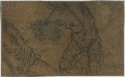 Dvě mužské postavy v pohybu (verze) od Domenico Tintoretto