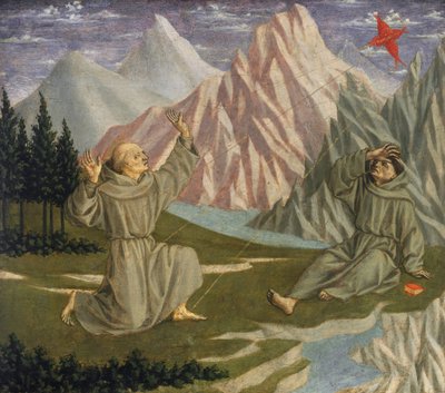 Svatý František přijímá stigmata, c. 14451450. od Domenico Veneziano