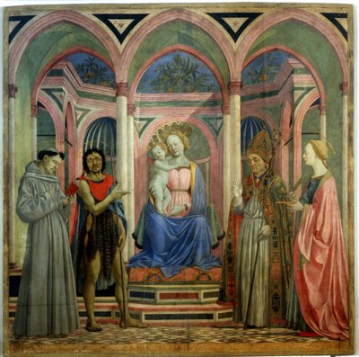 Oltář Santa Lucia de Magnoli, cca 1447 od Domenico Veneziano