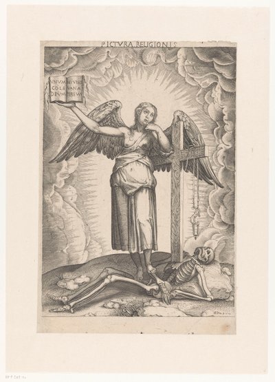 Alegorie víry Pictura religionis (název na předmětu) od Domenico Vito