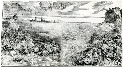 „Zničení faraonovy armády v Rudém moři“, 1549, 1937 od Domenico dalle Greche