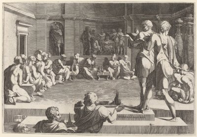 Banket Alexandra Velikého od Domenico del Barbiere after Francesco Primaticcio