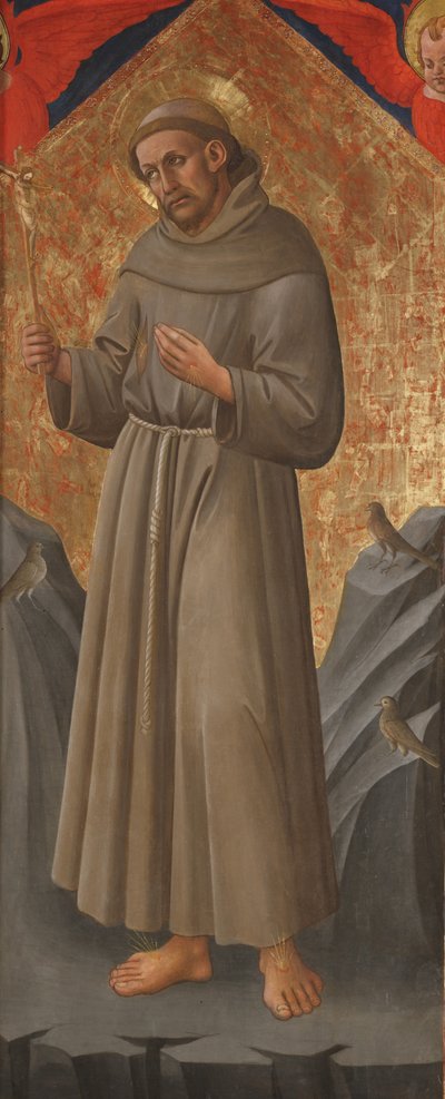 Sv. František z Assisi, kolem roku 1460 (tempera na panelu) od Domenico di Michelino