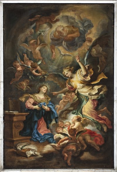 Zvěstování od Domenico the Elder Piola