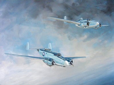 Harpoon Pair (akryl na plátně) od Dominic Berry