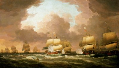 Bitva u Quiberonské zátoky, 20. listopadu 1759 od Dominic Serres