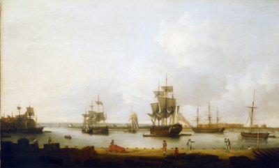 Válečné lodě u dělového přístaviště v Portsmouthu (Anglie) od Dominic Serres