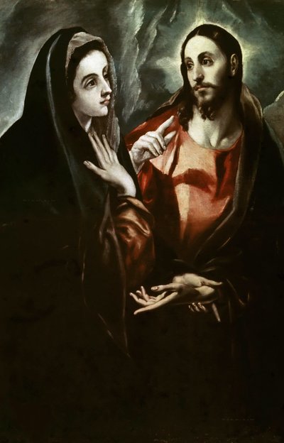 Kristus se rozloučil se svou Matkou, ca. 1600. od Dominico El Greco