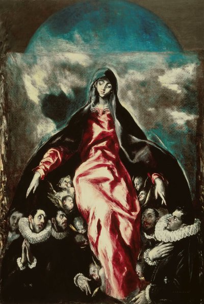 Panna lásky Madona milosrdenství, asi 1600-1603. od Dominico El Greco