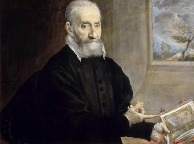 Portrét Giulia Clovia 1498-1578, cca 1571. od Dominico El Greco