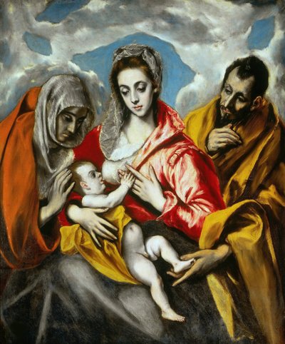 Svatá rodina, 1595. od Dominico El Greco