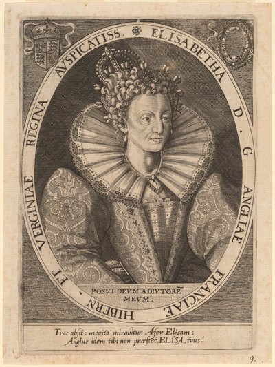 královna Alžběta od Dominicus Custos after Crispijn de Passe I