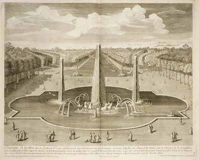 Apollónova fontána v zahradách Versailles od Dominique (after) Girard