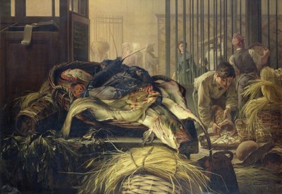 Rybí trh od Dominique Henri Guifard
