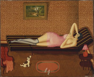 Letní siesta ležící žena, 1933. od Dominique Peyronnet