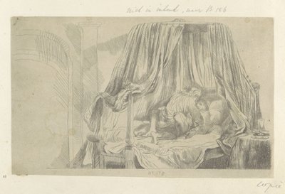 Ledikant Kolekce osmdesáti pěti původních tisků (název série) od Dominique Vivant Denon (baron) (attributed to)