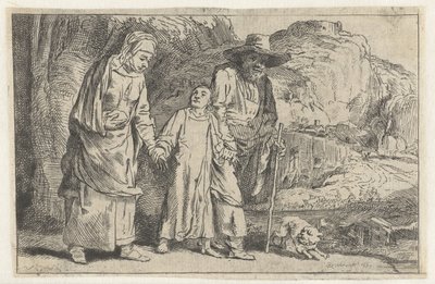 Kristus se vrací z chrámu se svými rodiči od Dominique Vivant Denon (baron)