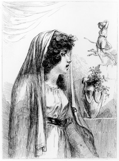 Lady Hamilton jako Diana-Hecate, 1791 od Dominique Vivant Denon