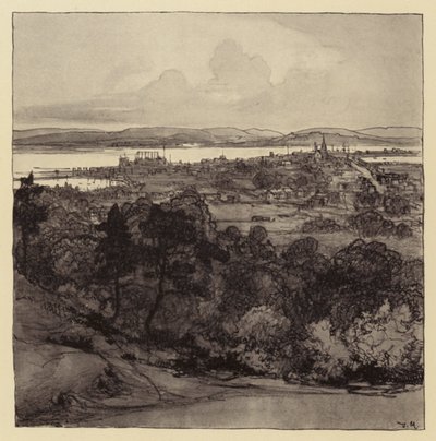 Poole z Parkstone (litografie) od Donald (after) Maxwell