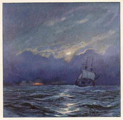 Rudyard Kipling: (barevná litografie) od Donald (after) Maxwell