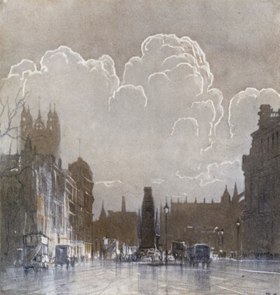 Kenotaph (barevný litho) od Donald (after) Maxwell