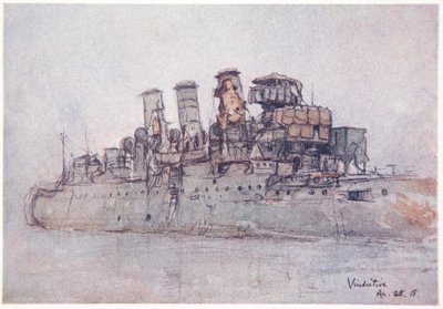 H.M.S. Pomstychtivý, 25. dubna 1918, ilustrace z 