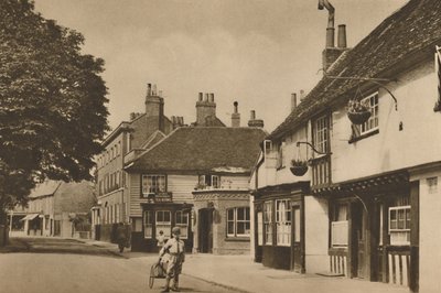 Church Street, Chiswick, s tím, co bývalo Burlington Arms, c1935. od Donald McLeish