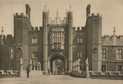 Wolseys West Facade of Hampton Court Palace and the Disinterred Bridge, c1935. od Donald McLeish