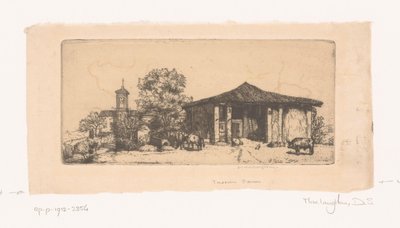 Toskánská farma Toskánská farma (název na objektu) od Donald Shaw MacLaughlan (signed by artist)