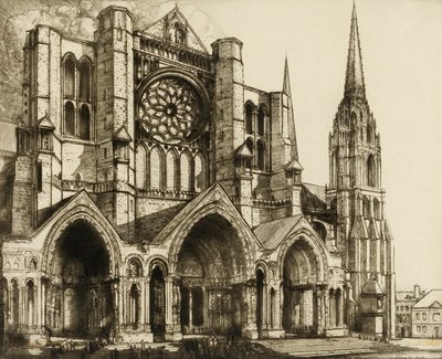 Chartres, severní portál od Donald Shaw MacLaughlan