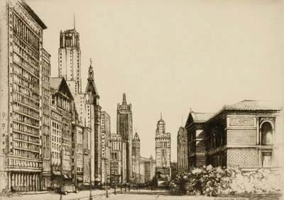 Chicago, Michigan Avenue č. 1 od Donald Shaw MacLaughlan