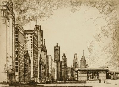 Chicago, Michigan Avenue č. 2 od Donald Shaw MacLaughlan