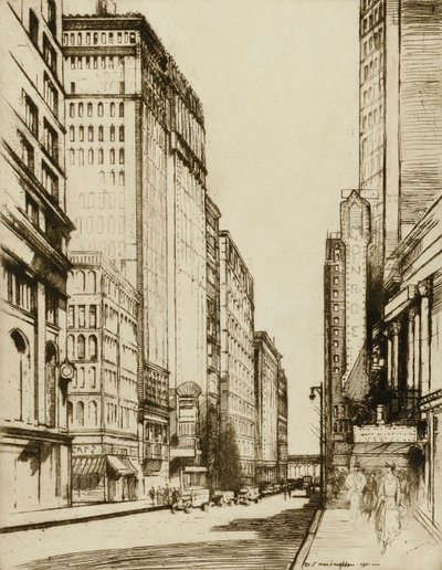 Chicago, Monroe Street od Donald Shaw MacLaughlan
