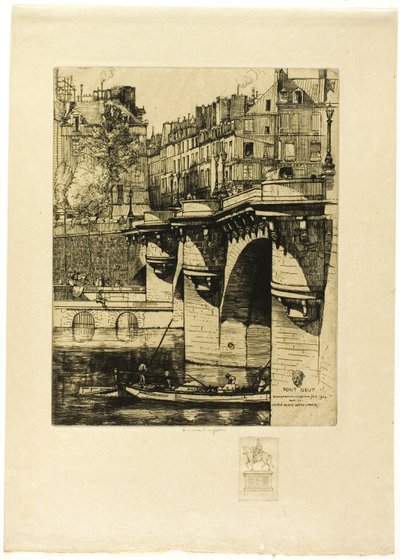 Pont Neuf, Paříž (s poznámkou) od Donald Shaw MacLaughlan
