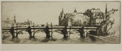 Pont Neuf, Paříž od Donald Shaw MacLaughlan