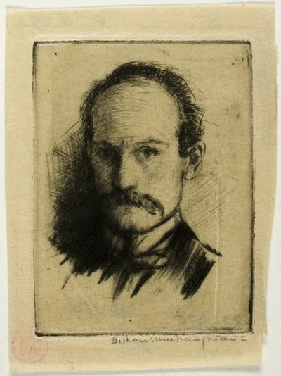 Portrét umělce od Donald Shaw MacLaughlan