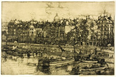 Quai des Grands Augustine, Paříž od Donald Shaw MacLaughlan