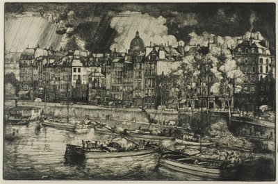 Quai des Grands Augustins, Paříž od Donald Shaw MacLaughlan