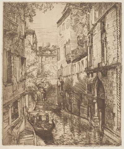 Rio delle Verona, Benátky od Donald Shaw MacLaughlan