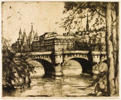 Conciergerie, Paříž od Donald Shaw MacLaughlan